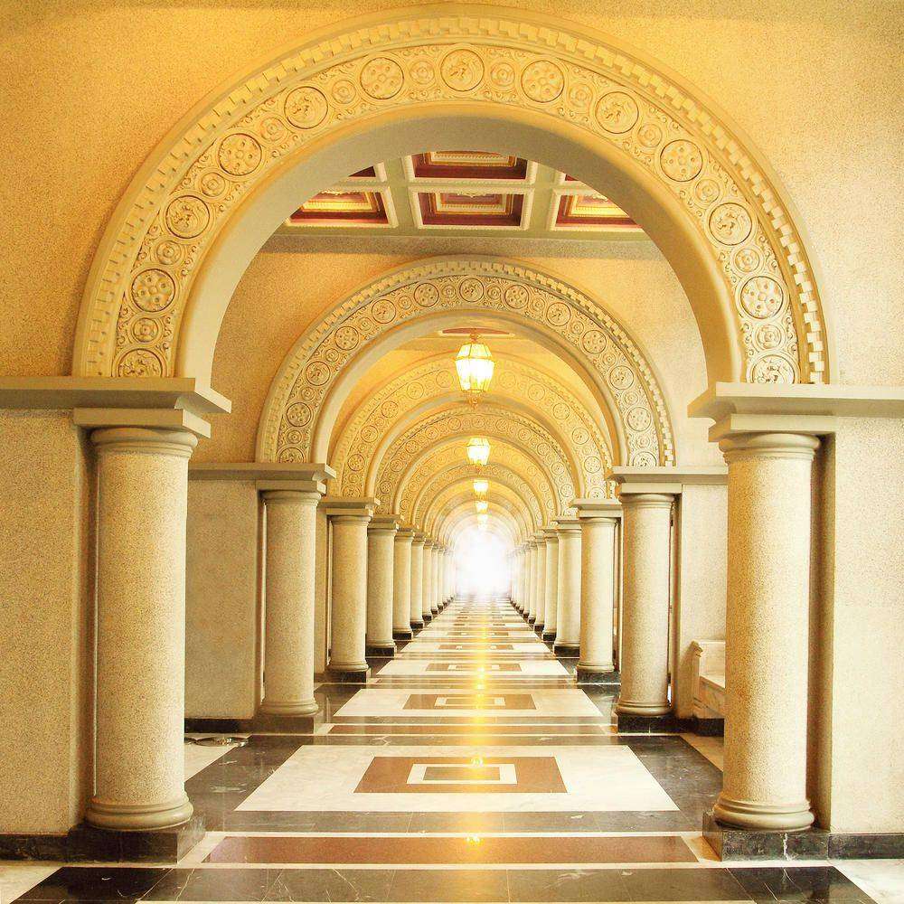 

Фотообои Walldeco Коридор №2545 Мелкий песок с блестками