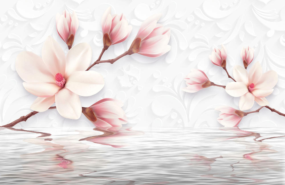 

Фотообои Walldeco Магнолии над водой №31016 Гладь