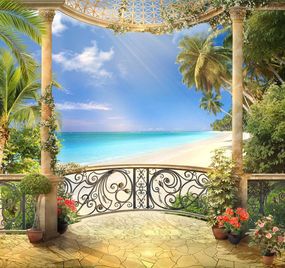 

Фотообои Walldeco Беседка у моря №30406 Бриз