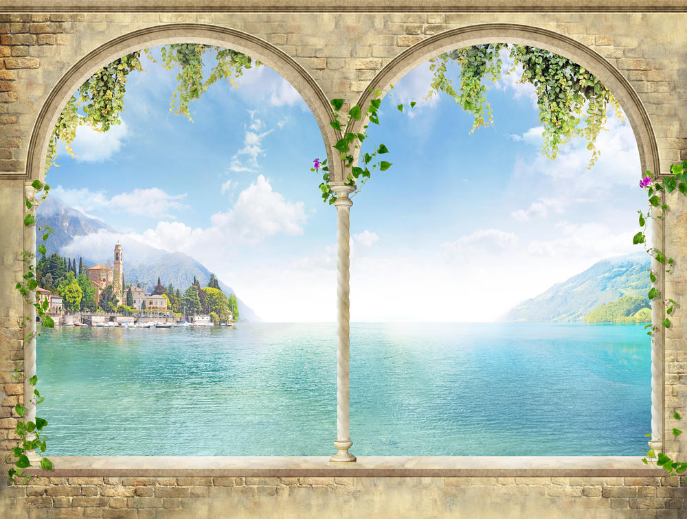 

Фотообои Walldeco Каменное окно №30299 Лоск
