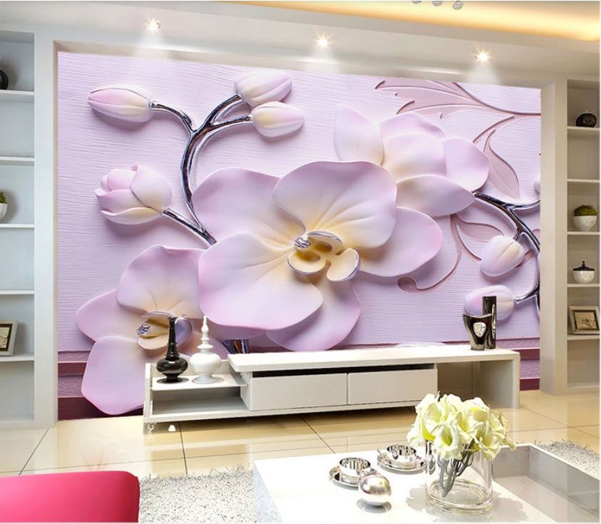 

Фотообои Walldeco 3d узор: розовые орхидеи №dec-2108 Волокно