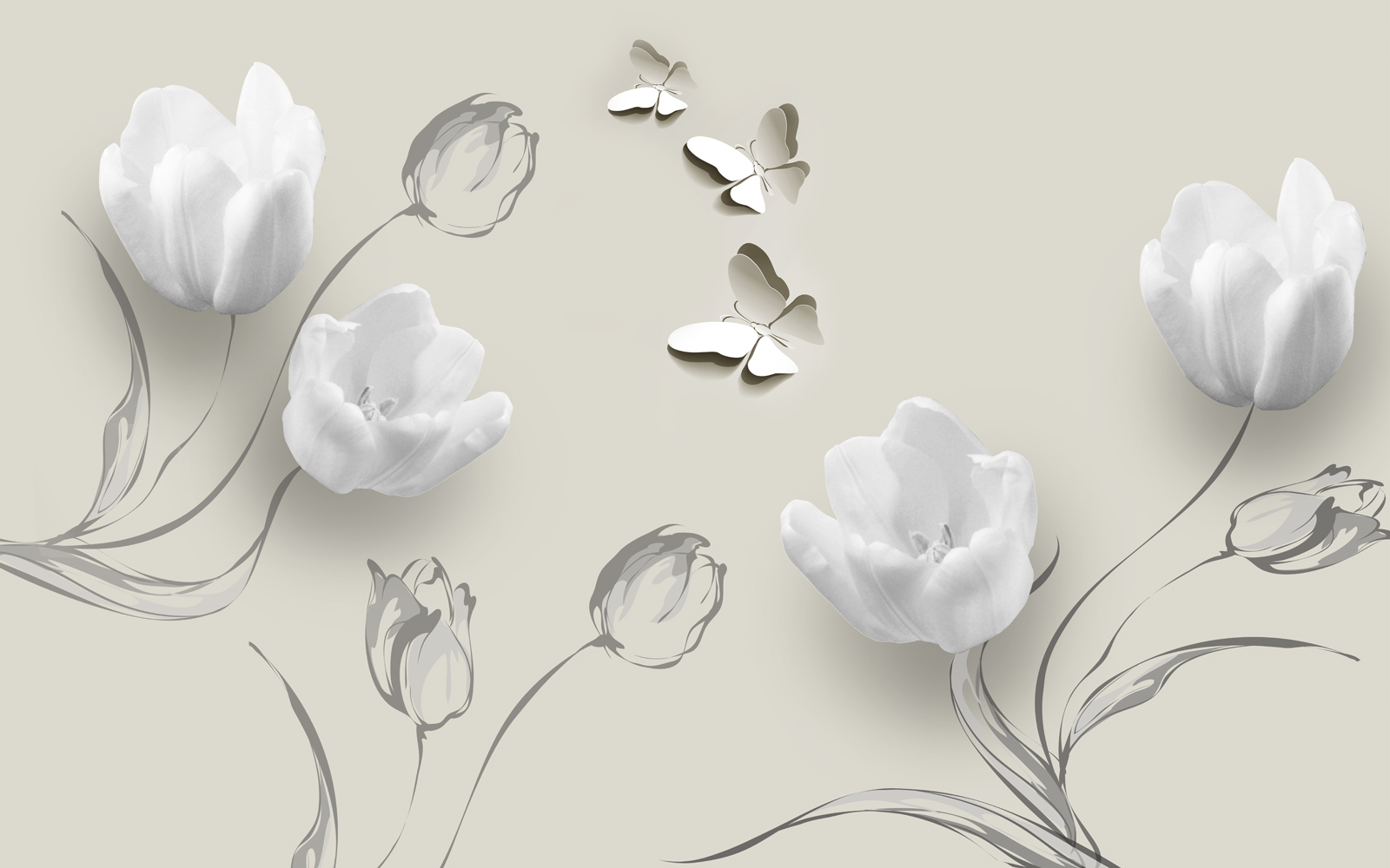 

Фотообои Walldeco Тюльпаны №37765 Волокно