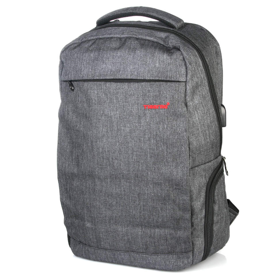 

Городской рюкзак TIGERNU Т-В3217 usb Black grey 14" Серый