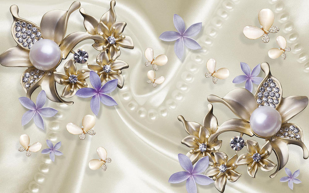 

Фотообои Walldeco Брошь с жемчугом №33786 Бриз