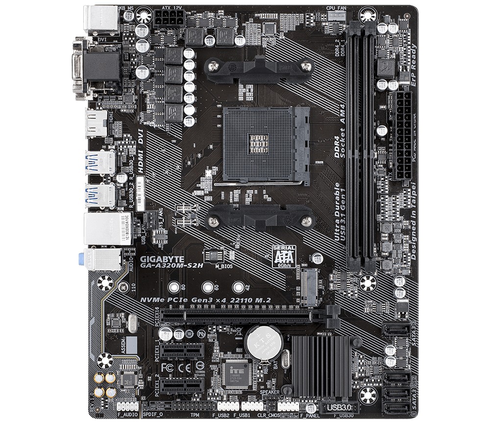

Материнська плата GIGABYTE GA-A320M-S2H