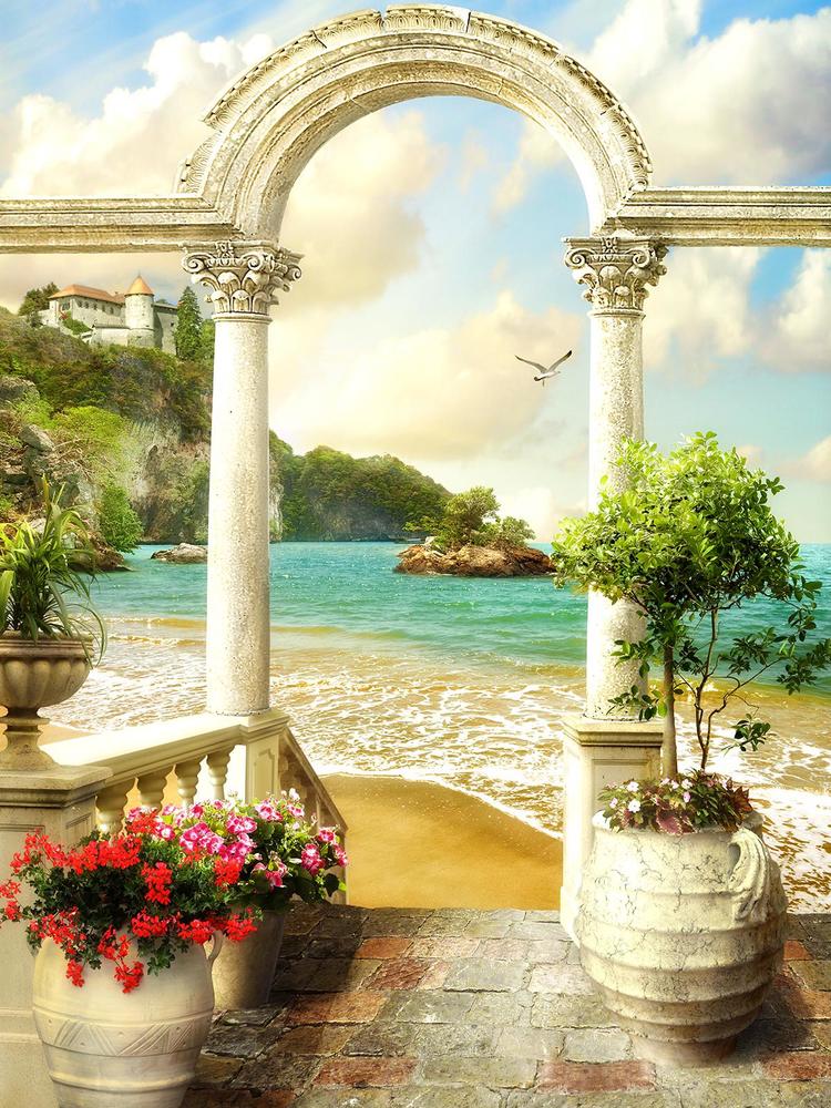 

Фотообои Walldeco Арка на берегу моря №34643 Деко