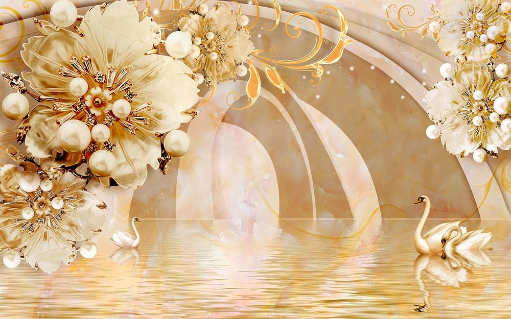 

Фотообои Walldeco Золотое озеро №34066 Фреска