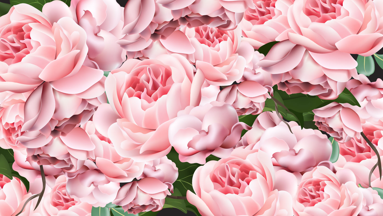 

Фотообои Walldeco Розовые цветы №39586 Деко