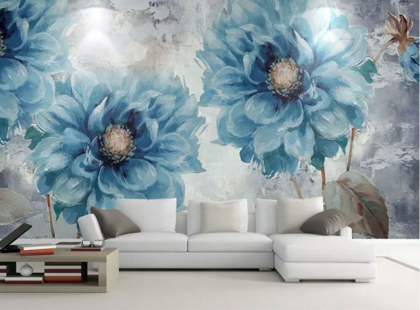 

Фотообои Walldeco Синие астры №dec-2123 Фреска