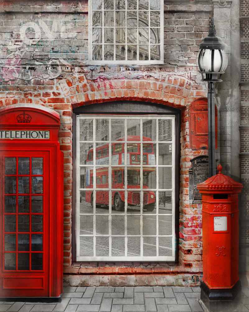 

Фотообои Walldeco На улице Лондона №30222 Волокно