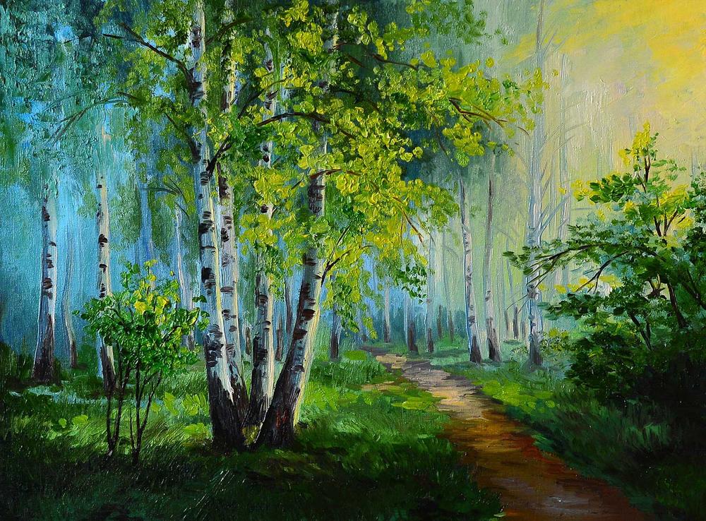 

Фотообои Walldeco В березовом лесу №29250 Жаккард