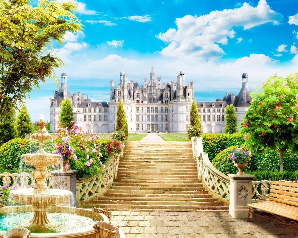 

Фотообои Walldeco Лестница к замку №30777 Жаккард