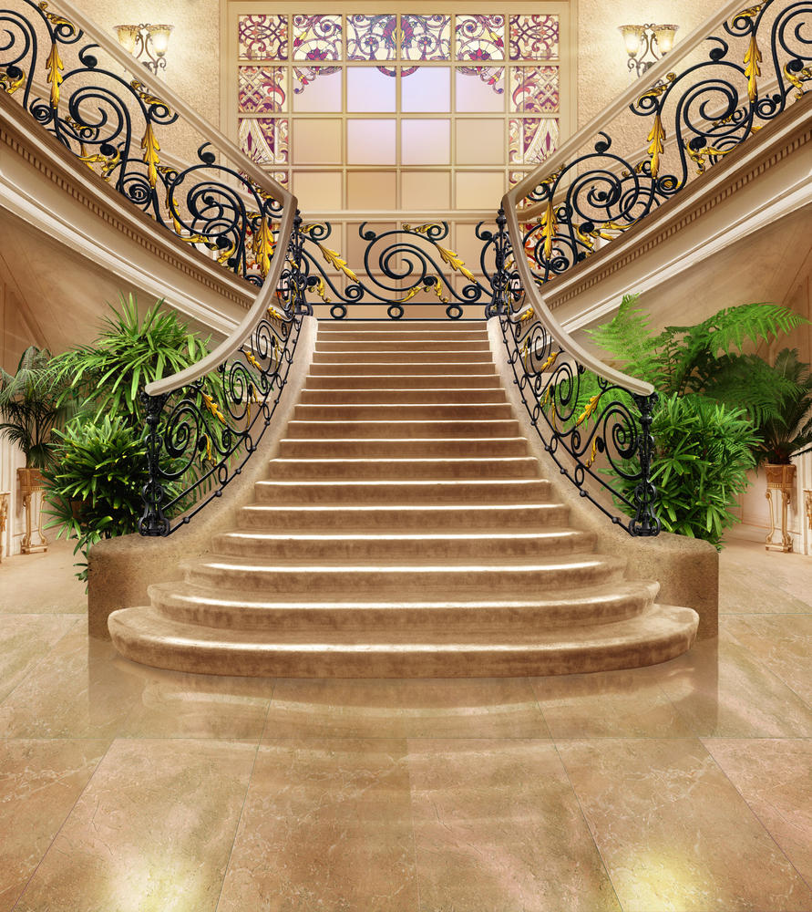 

Фотообои Walldeco Лестница в шикарном доме №32067 Базальт