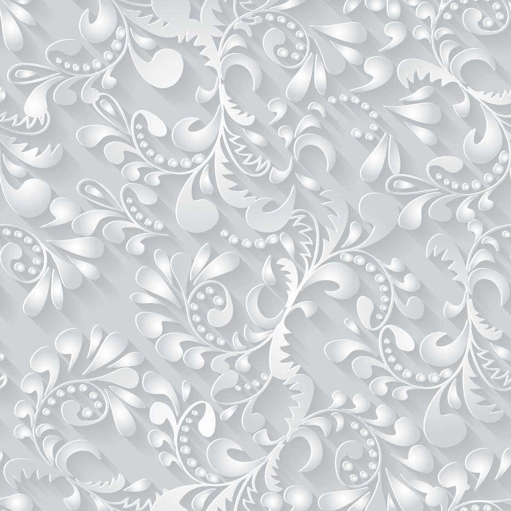 

Фотообои Walldeco Белый 3д фон №22642 Жаккард