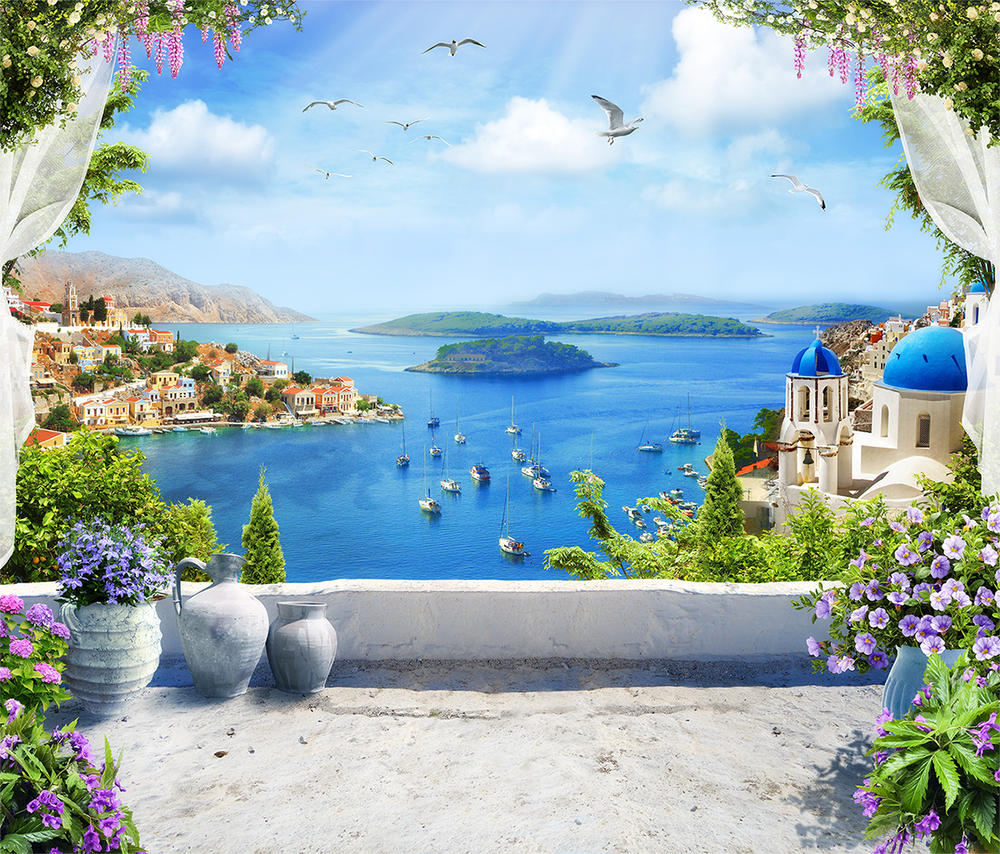 

Фотообои Walldeco Корабли уходят в море №bur-234 Фреска