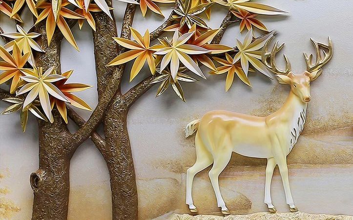 

Фотообои Walldeco Барельеф: олень №dec_3077 Мелкий песок с блестками