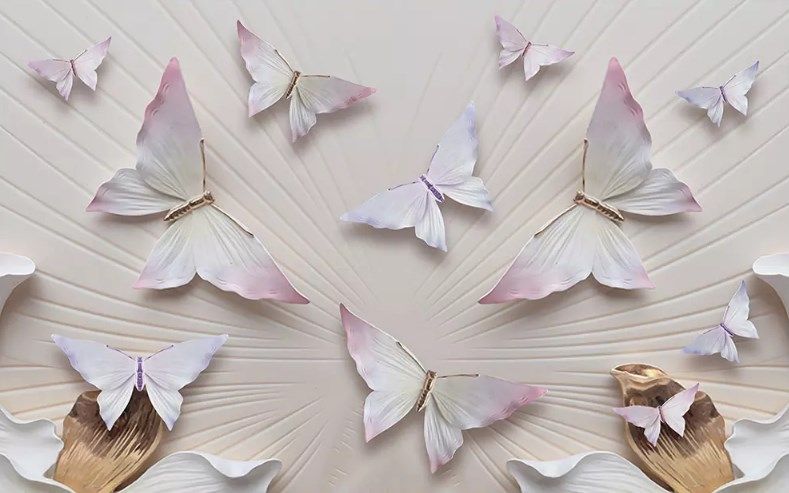 

Фотообои Walldeco Летающие бабочки №dec_3089 Фреска