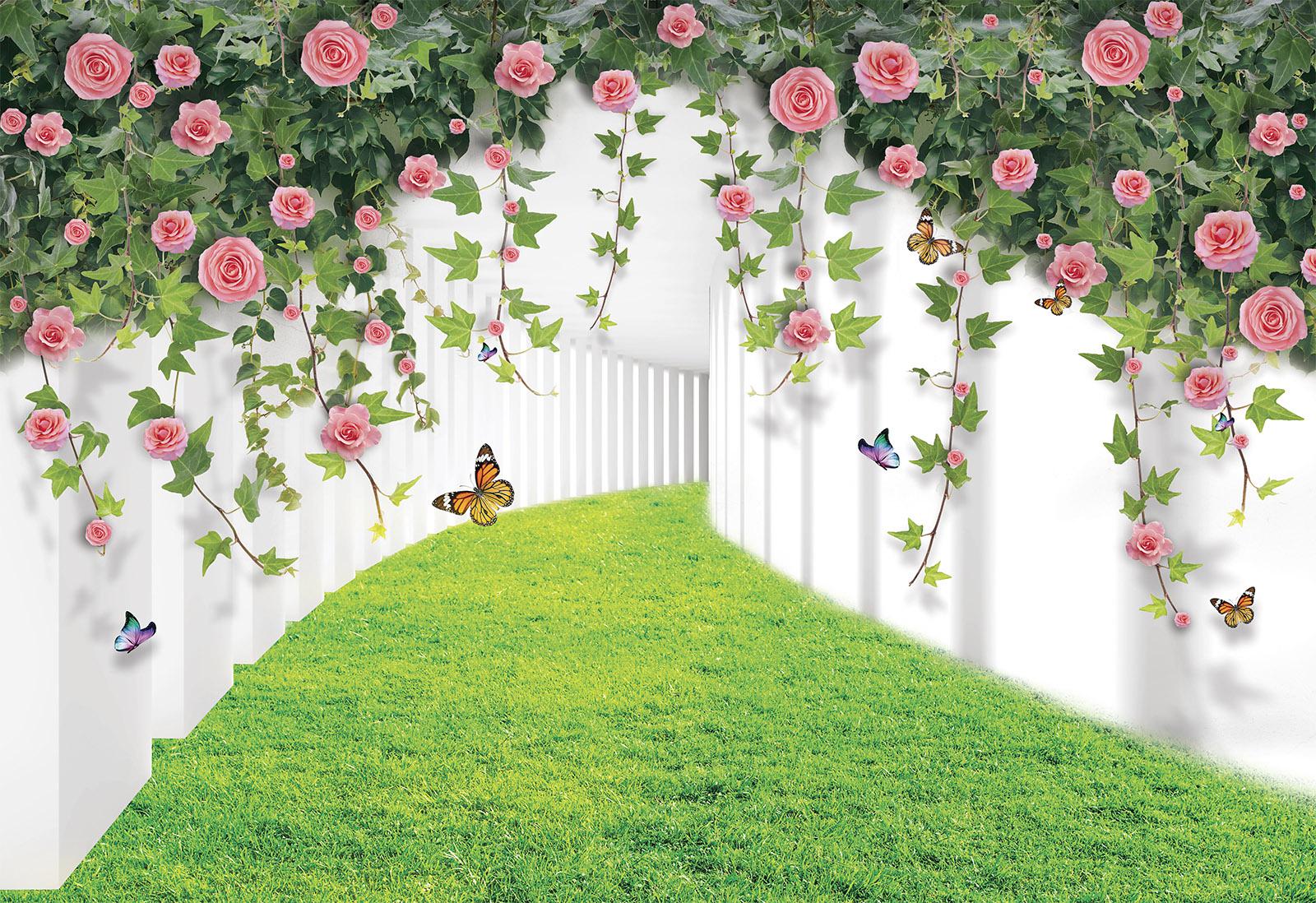 

Фотообои Walldeco Тоннель с травой и цветами №36422 Деко