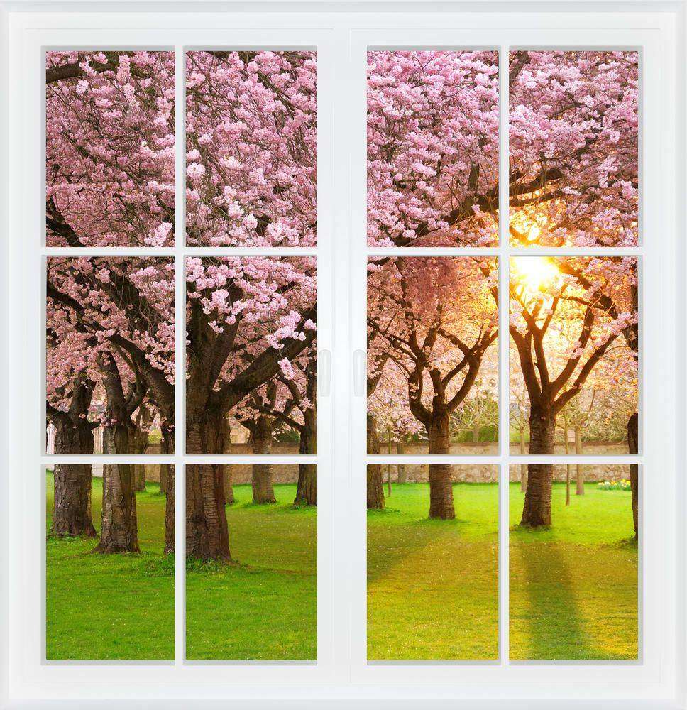

Фотообои Walldeco Цветущие деревья №w_6105_4496 Мелкий песок с блестками