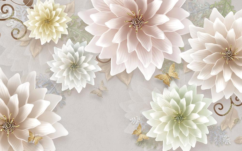 

Фотообои Walldeco Нежные георгины №34581 Деко