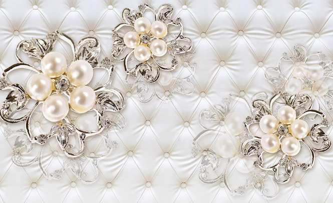 

Фотообои Walldeco Цветы-жемчужины №dec-112 Жаккард