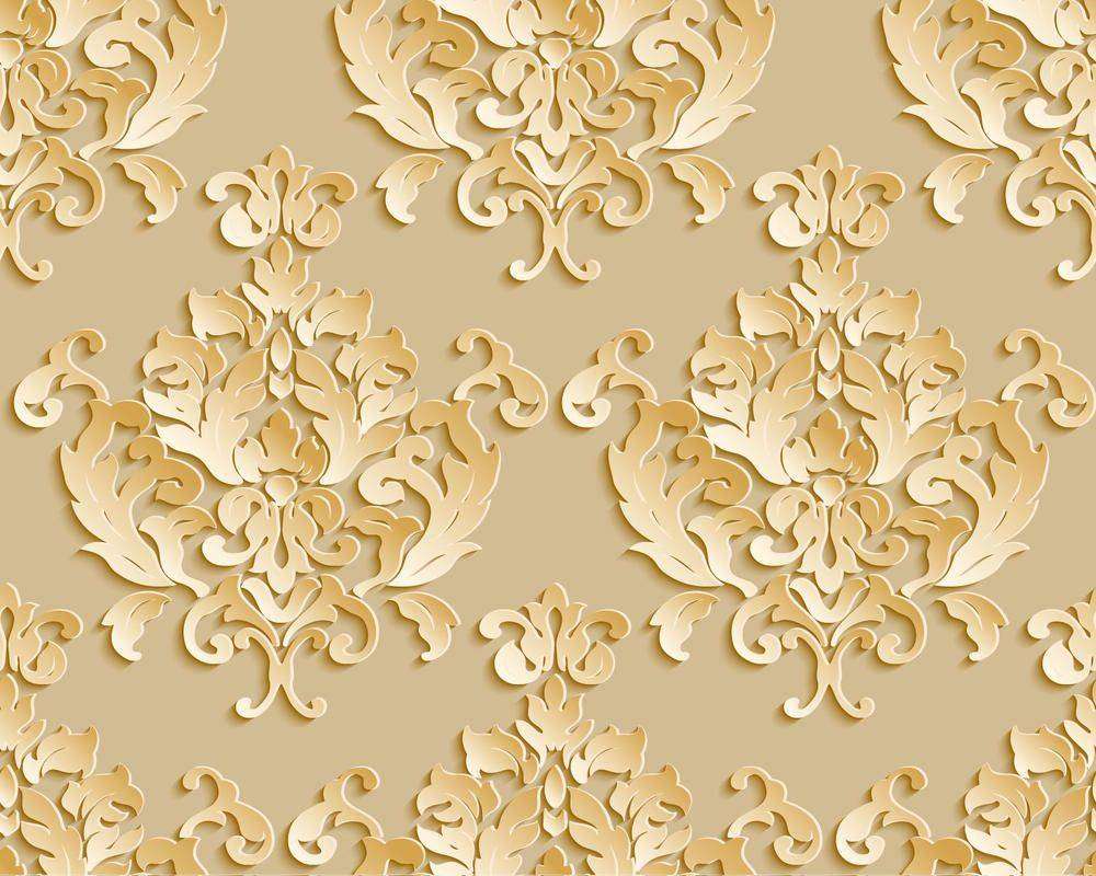 

Фотообои Walldeco Золотистый орнамент №22624 Жаккард