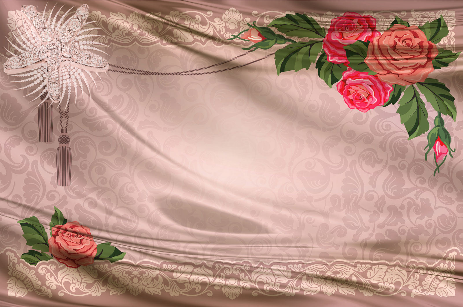 

Фотообои Walldeco 3d штора №39570 Гладь