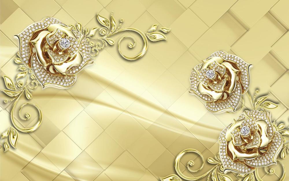 

Фотообои Walldeco Золотые розы №34163 Гладь