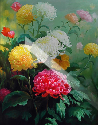 

Фотообои Walldeco Желтые, белые и розовые астры №dec-401 Волокно