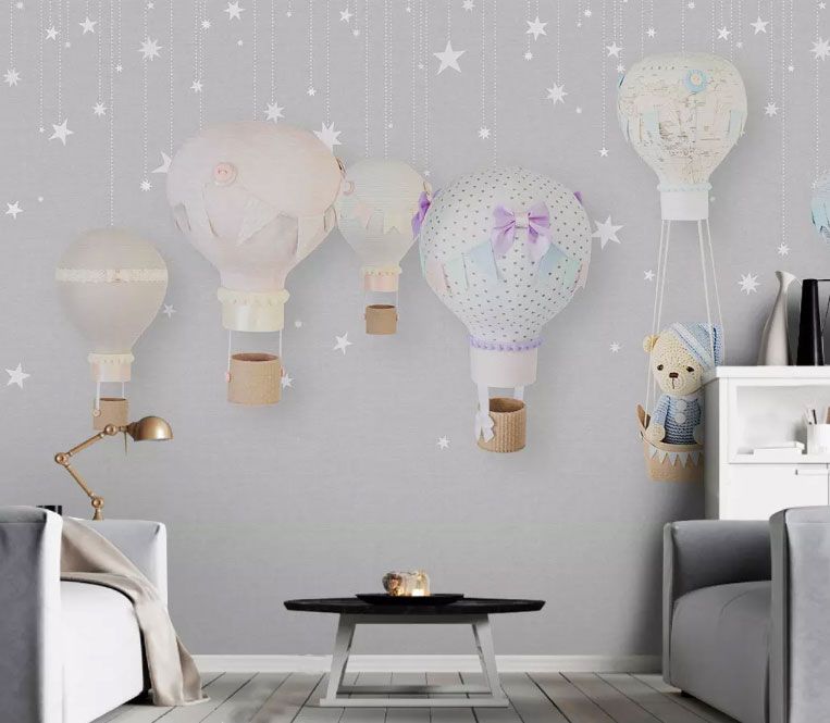 

Фотообои Walldeco Пять воздушных игрушечных шаров №dec-1364_2 Фреска