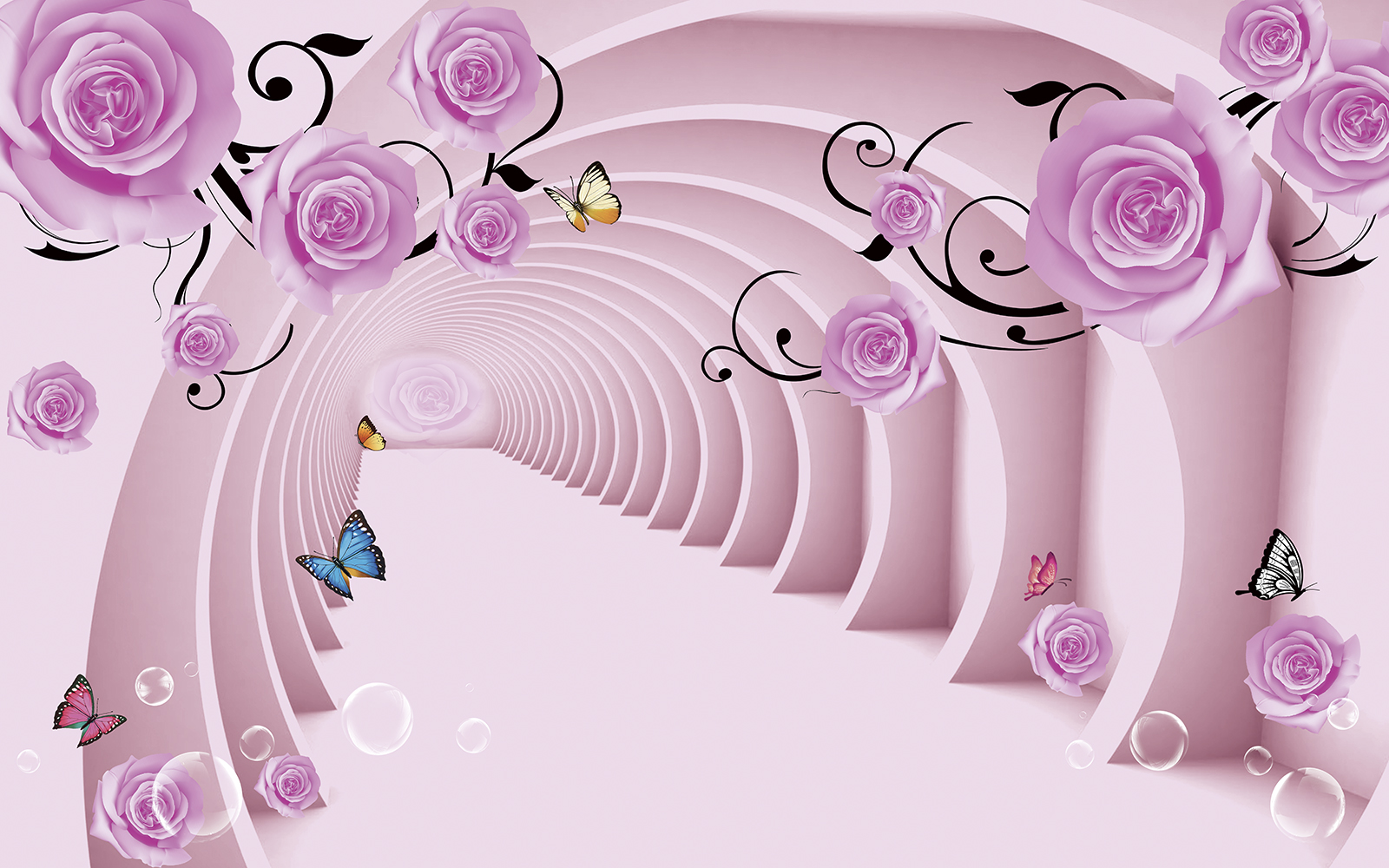 

Фотообои Walldeco Цветочный тоннель №36934 Лоск