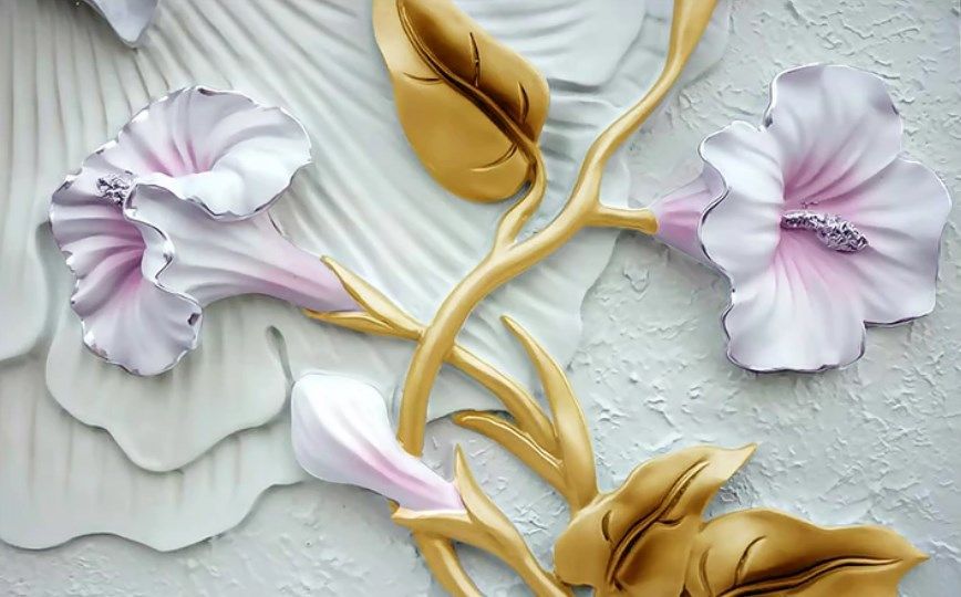 

Фотообои Walldeco Барельеф: колокольчики №dec_3013 Базальт