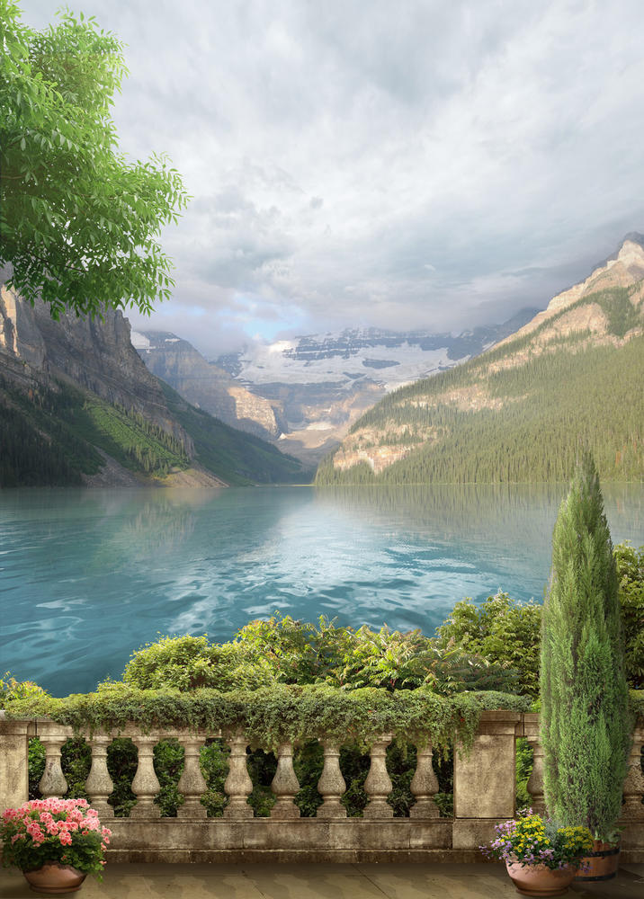 

Фотообои Walldeco Горное озеро №30294 Волокно