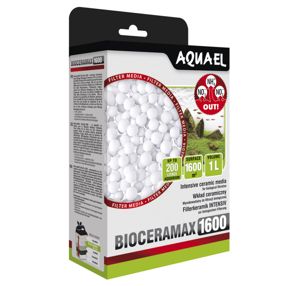 

Наполнитель для фильтра Aquael BioCeraMAX UltraPro 1600