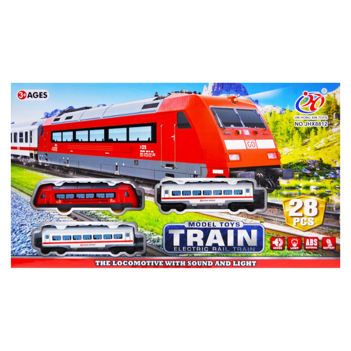 

Железная дорога Model Toys Train на 28 деталей JIN HONG XIN TOYS (JHX8812) (122869)