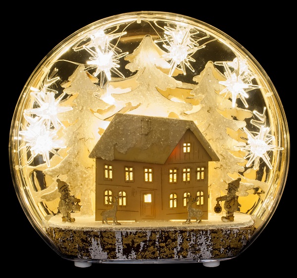 

Декоративное украшение "Зимняя сцена, дом" 22 см, " Lighting" Luca Lighting (8718861684230)