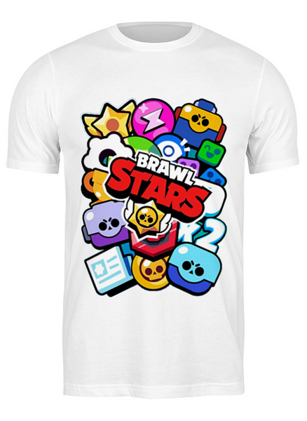 

Футболка детская 134 см Gee! Белая с рисунком Бравл Старс Битва звезд БС.02.13