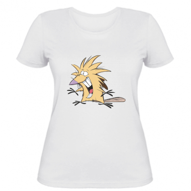 

Женская футболка Stedman Крутые бобры S Белый