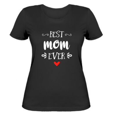 

Женская футболка Stedman Best mom ever S Черный
