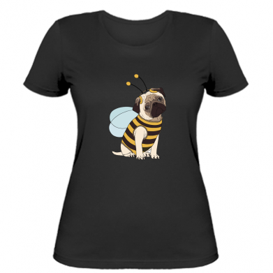 

Женская футболка Stedman Pug Bug M Черный