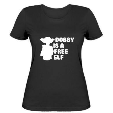 

Женская футболка Stedman Dobby is a free elf L Черный