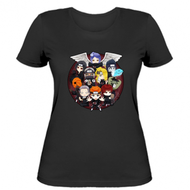 

Женская футболка Stedman Chibi Akatsuki L Черный