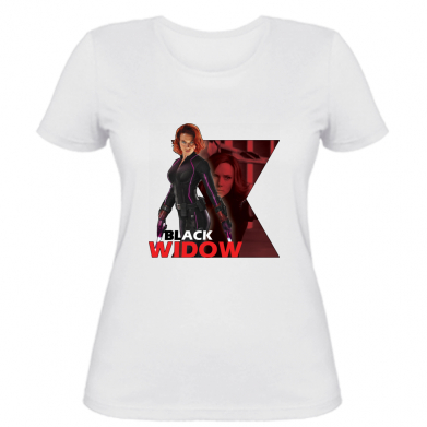 

Женская футболка Stedman Widow black art  Белый, Женская футболка Stedman Widow black art S Белый