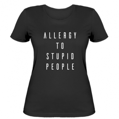 

Женская футболка Stedman Allergy To Stupid People XL Черный