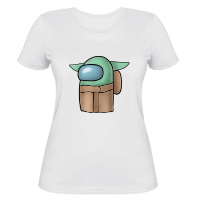 

Женская футболка Stedman Baby yoda among us S Белый