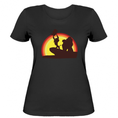 

Женская футболка Stedman Lion king silhouette L Черный