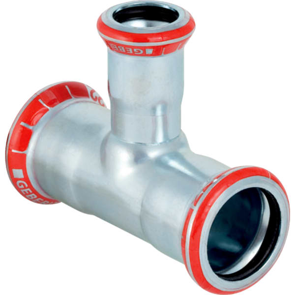 

Тройник Geberit Mapress переходной из углеродистой стали d 22x15x22 (21206)