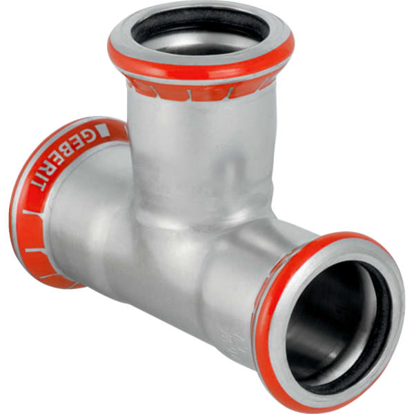

Тройник Geberit Mapress равнопроходной из углеродистой стали d 28 (21005)