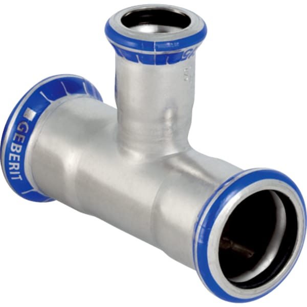 

Тройник Geberit Mapress переходной из нержавеющей стали d 28x22x28 (31211)
