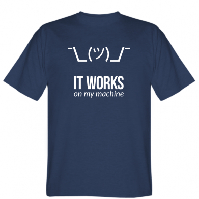 

Мужская футболка Stedman It works on my machine  Темно-синий, Мужская футболка Stedman It works on my machine S Темно-синий
